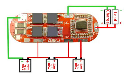 1S 2S 3S 4S 3A 10A 20A 30A Li-ion Lithium Battery 18650 Charger PCB 11.1V BMS Protection Board For Drill Motor Lipo Cell Module