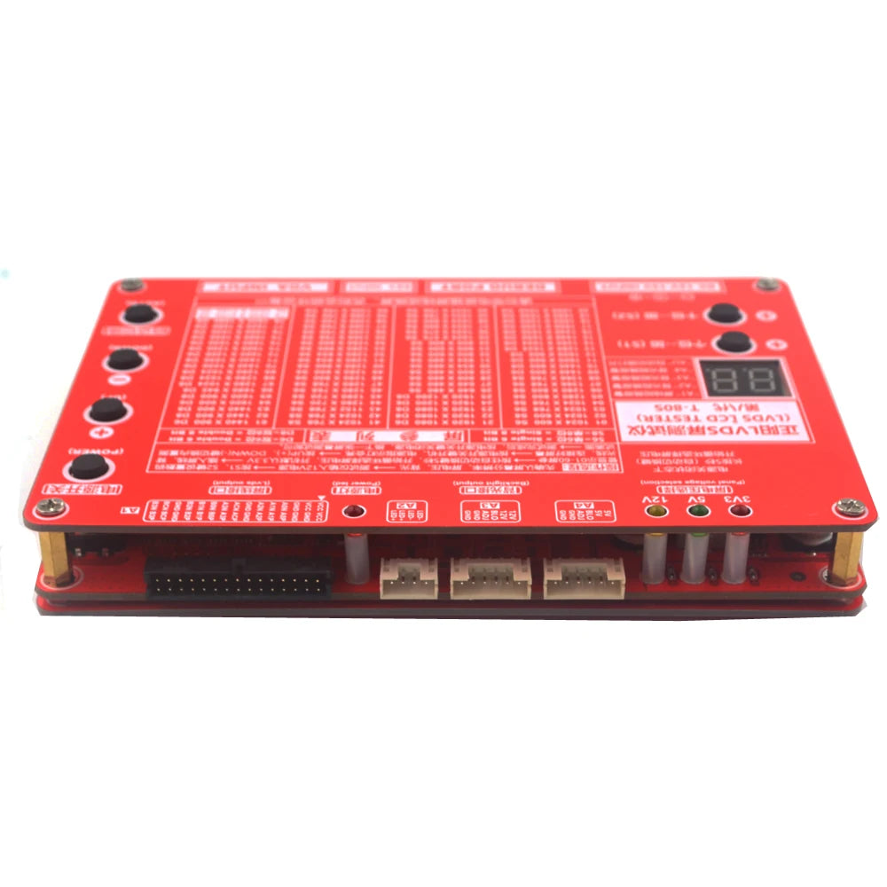 Tester Panel Universal (6ta Gen) T-80S para Pantallas LED/LCD (TV/Computadora/Laptop) - 80 Programas Integrados, Inversor
