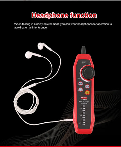 Kit Rastreador Cables LAN UNI-T UT683KIT - Tester Red RJ45/RJ11, Buscador Línea Telefónica, Herramienta Networking