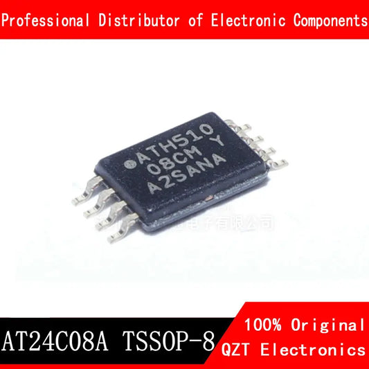 IC Memoria EEPROM AT24C08A SMD TSSOP-8 - Lote 10 Piezas