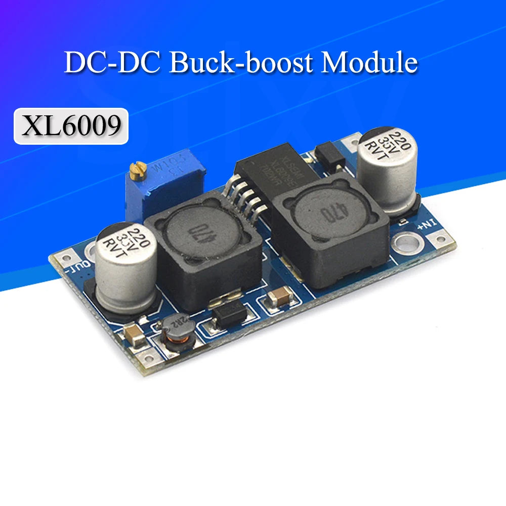 Módulo Convertidor Auto Boost/Buck XL6009 DC-DC Ajustable Step-Up/Down 1.25-36V (DSN6000AUD)