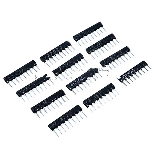 10PCS DIP Exclusion Network Resistor Array A09-103J 1K 4.7K 10K 5.1K 20K 100 102 512 471 6.8K 472J