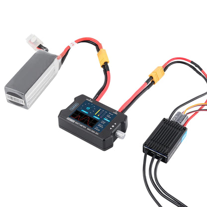 Medidor Potencia ToolkitRC WM150 (150A 50V) - Analizador Consumo RC/FPV/Drone con Display LCD y Salida PWM