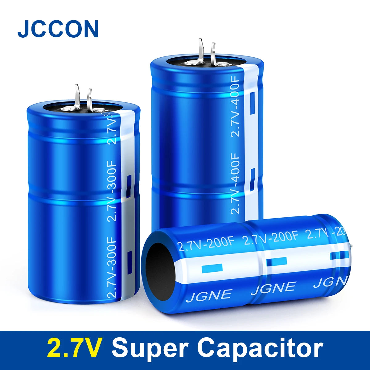 Supercapacitores Farad 2.7V - Varios Valores (1F a 400F) para Grabadora Vehicular - Lote 2 Piezas