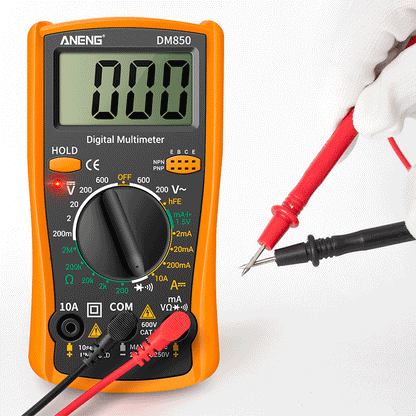 Multímetro Digital Automático Profesional ANENG DM850 (1999 Cuentas) Tester Voltaje AC/DC/Ohm/Corriente Amperímetro Detector