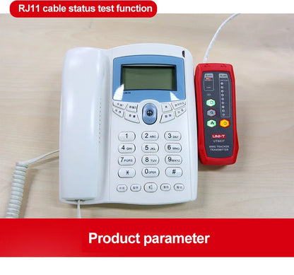 Kit Rastreador Cables LAN UNI-T UT683KIT - Tester Red RJ45/RJ11, Buscador Línea Telefónica, Herramienta Networking