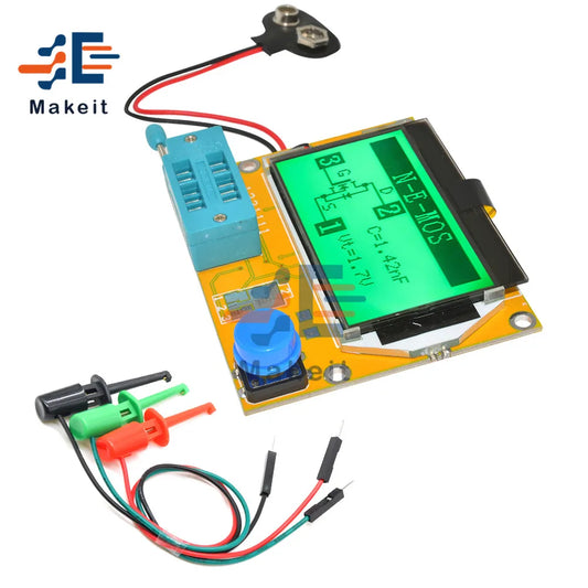 Tester Transistor Digital LCR-T4 Mega328 (Backlight) - Medidor ESR Diodo, Triodo, Capacitancia (MOS/PNP/NPN/LCR)