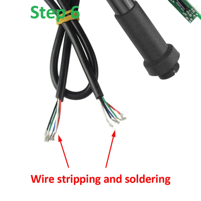 Electric Unit Digital Soldering Iron Station Temperature Controller Kits for HAKKO T12 Handle DIY kits LED vibration switch
