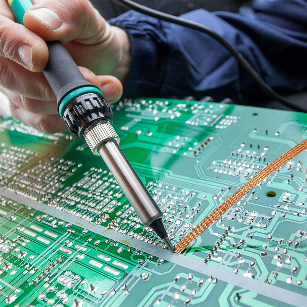 Pluma Succión Estaño Eléctrica AC 110V/220V (Cautín 30W) Máquina Desoldadora Succión Vacío PCB Herramienta Soldadura