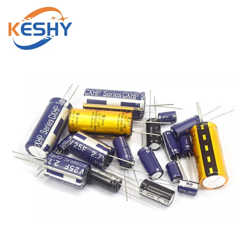 Supercapacitores Farad 2.7V - Varios Valores (0.5F a 60F)