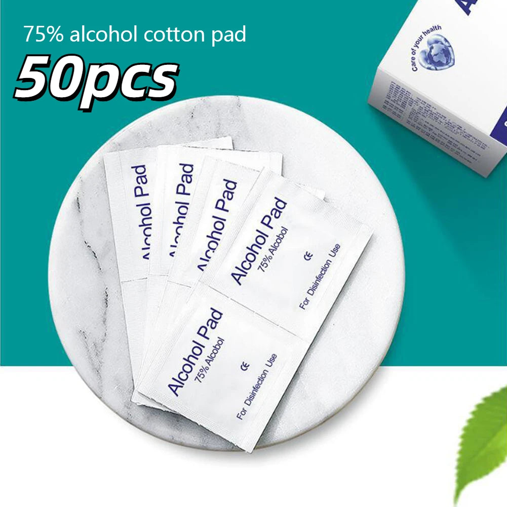 10/100Pcs Car Detailing Disposable Alcohol Disinfection Cotton Pad Wash Care Phone Cleaning Wiper Screen Glasses Cleaning Cotton