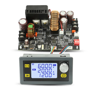 Módulo Fuente Alimentación Regulada Ajustable DC-DC Buck CC/CV 0-60V 15A/20A con Control WiFi App