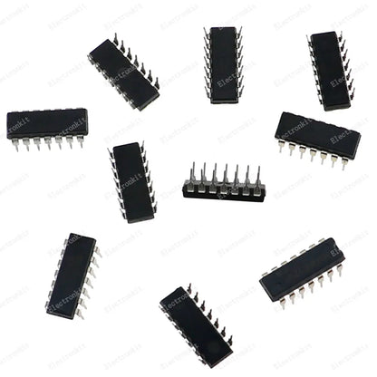Kit 50 Pcs (10 Valores x 5 Pcs) Chips IC DIP Surtidos Caja (Serie 74HCxx)