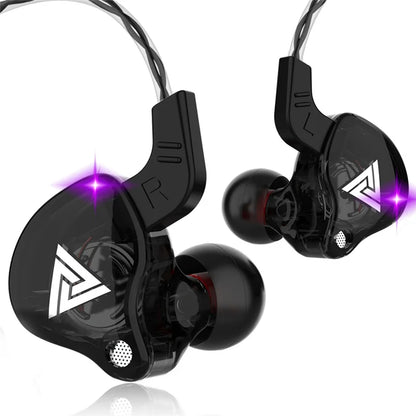 Auriculares con Cable QKZ AK6 (Driver Cobre HiFi, 3.5mm) Deportivos con Micrófono (Bajos Estéreo, In-Ear)