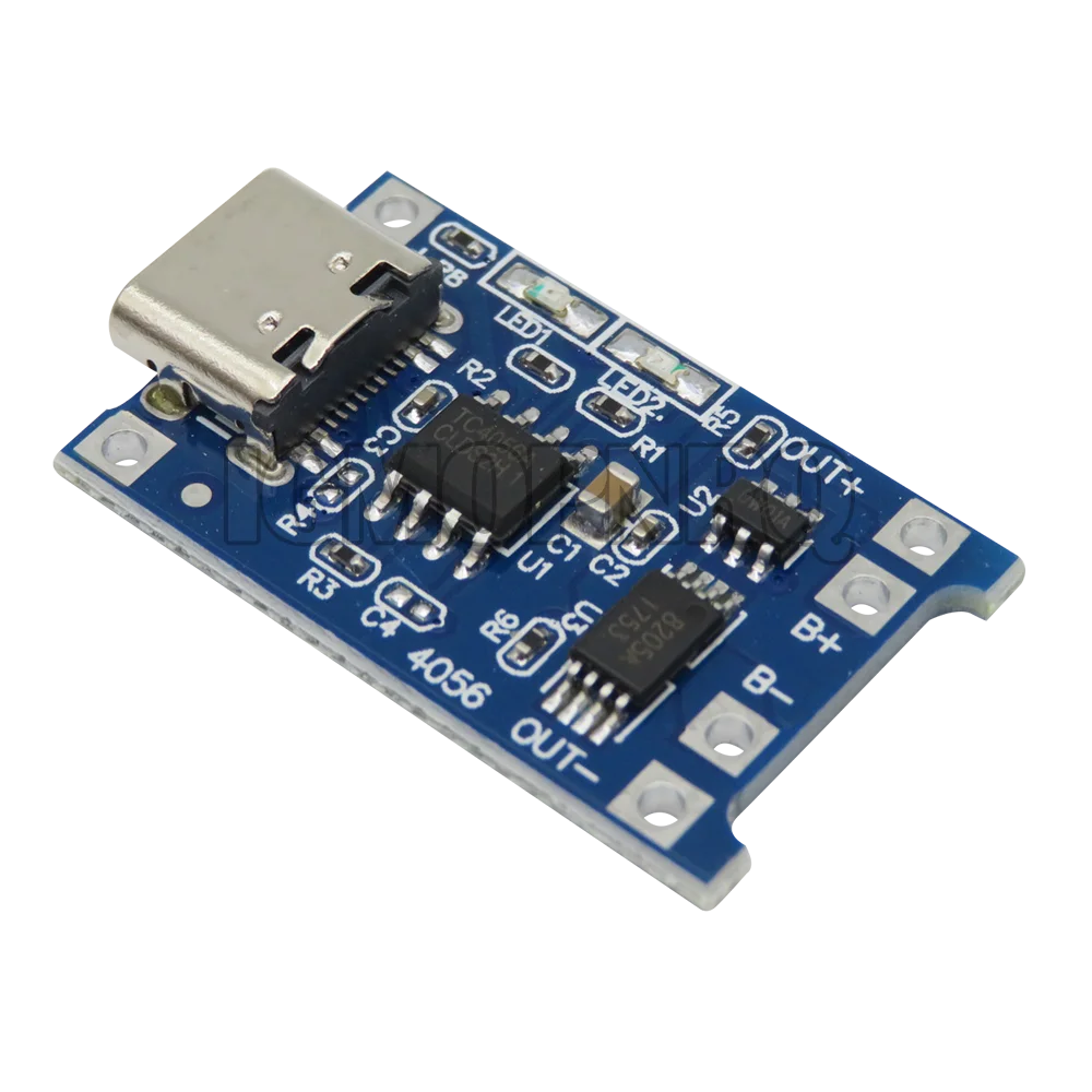 5pcs 5V Micro USB 1A 18650 TP4056 Lithium Battery Charging Board With Protection Charger Module 1A