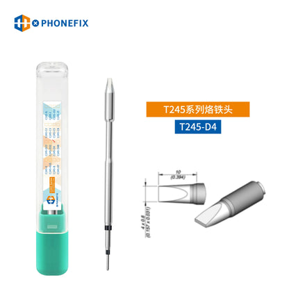 Puntas Cautín Soldador PHONEFIX Serie C245/C470 para Estación JBC / Mango Universal T245/T470 (Reparación PCB/IC)