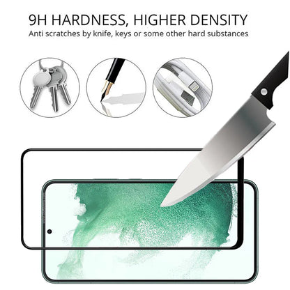 Protector Pantalla Cristal Templado para Samsung Galaxy S21 FE/S22 Plus/S23 (Compatible Desbloqueo Huella)