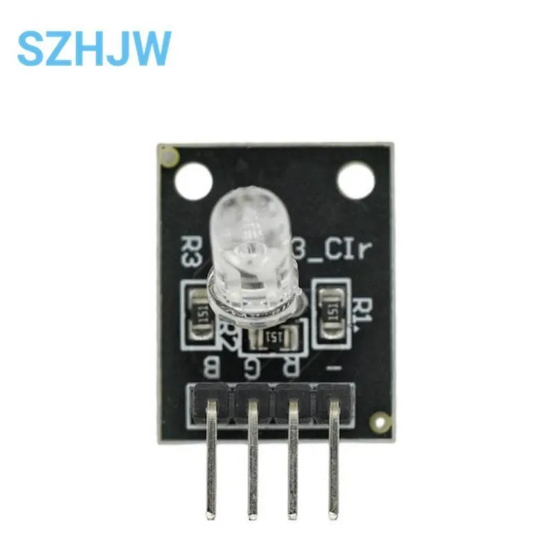 Módulo Sensor LED RGB KY-016 (4 Pines, 3 Colores) para Arduino DIY Starter Kit (10 Unidades)