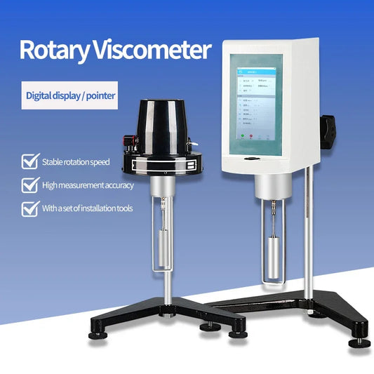 Viscosímetro Rotatorio Digital NDJ-1/4/5S/8S/9S Pantalla Táctil Velocidad Variable Continua Tester