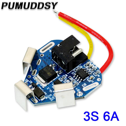 6A 8A 10A 20A 25A 30A 40A 60A 3S Li ion Lithium Battery 18650 Charger PCB BMS Protection Board For Drill Motor Lipo Cell Module