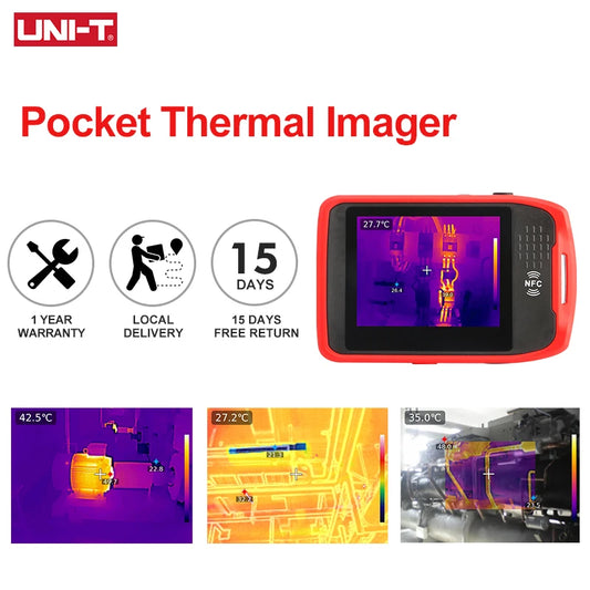 Termógrafo Bolsillo UNI-T UTi260T (256x192) con NCV y Bluetooth - Cámara Térmica Infrarroja Reparación PCB/Circuitos