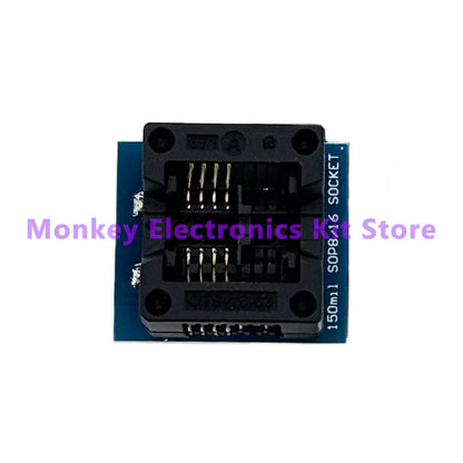 Kit Programador USB CH341A EEPROM/Flash/BIOS con Clip SOIC8 y Adaptador 1.8V + ZIF Socket