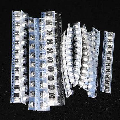 Kit Surtido Capacitor Electrolítico Aluminio SMD (1uF-220uF, 10V-50V, 13 Valores x 10 Unidades) - Pack 130 Piezas