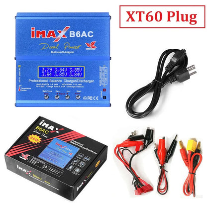 iMAX B6AC 2.0 RC Charger 80W B6AC 6A Battery Charger LiHv Lipo Nimh Li-ion Ni-cd Digital Balance Charger With LCD Digital Screen