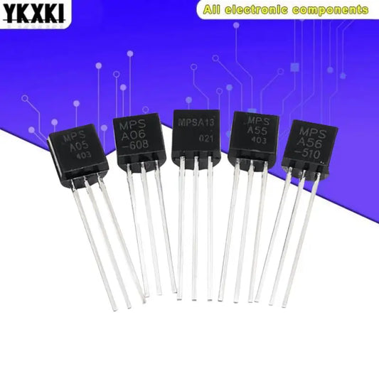 Lote 50 Pcs Transistores Darlington/Triodo TO-92 (MPSA06, MPSA13, MPSA14, MPSA18, MPSA42, MPSA44, MPSA56, MPSA92)