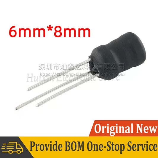 Inductor Núcleo Tambor Ferrita Forma I Radial 3 Pines (Booster/Filtro) - Lote 10 Piezas