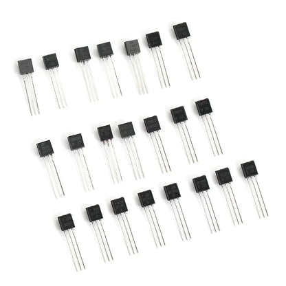 Kit Surtido Transistores BJT TO-92 NPN/PNP (A1015, BCxxx, S8xxx, 2Nxxxx) - 50-900 Piezas