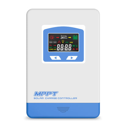 Controlador Carga Solar MPPT 20A/30A/40A 12V/24V Auto Cargador Batería Max PV 60V/100V LCD Regulador