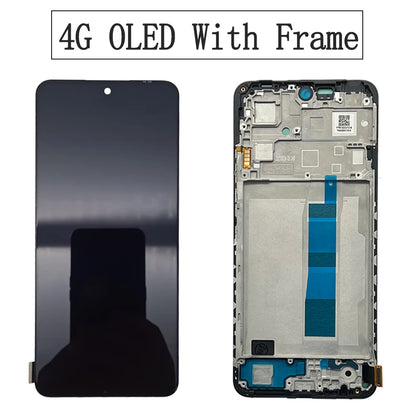 6.67" Tested AMOLED Display For Redmi Note 12 LCD Screen Digitizer For Redmi Note 12 4G 5G LCD Display 22111317G 23028RA60L LCD