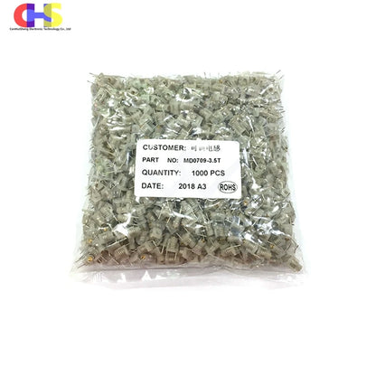 Inductor Ajustable Moldeado MD0707 Bobina Hueca (1.5T a 3.5T) 7x7mm - Lote 20 Piezas