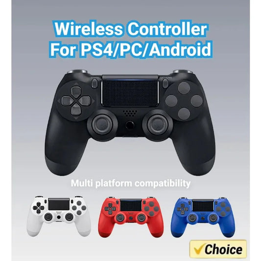 Mando Joystick Inalámbrico Bluetooth para PS4 Slim/Pro/PC/iOS/Android (Doble Vibración)