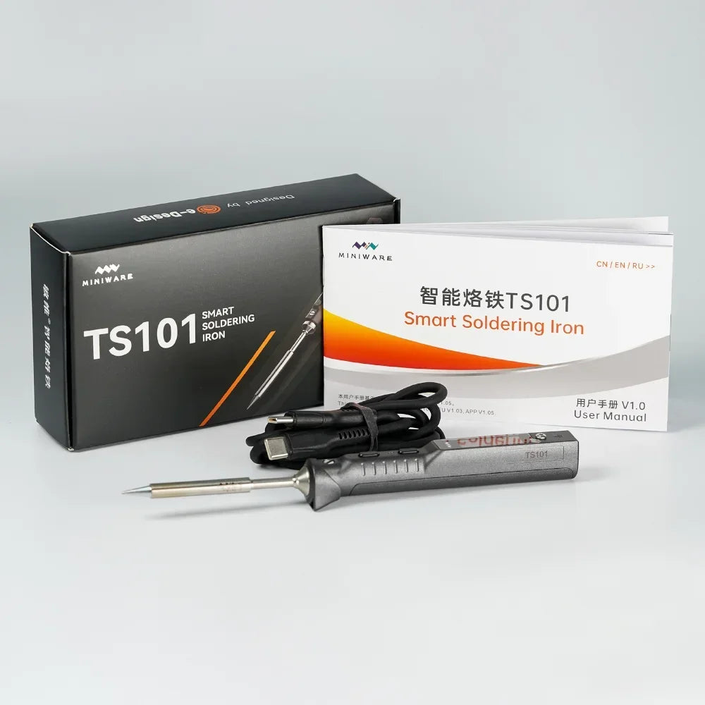 Original TS101 Portable Soldering Iron TS-BC2 PD3.1 90W TS100 Upgrade Adjustable Temperature Digital
