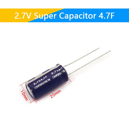 Supercapacitores Farad 2.7V - Varios Valores (0.5F a 60F)