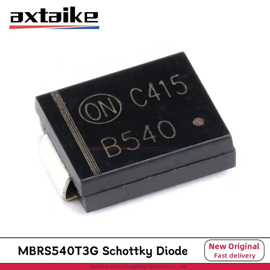 Diodo Rectificador Schottky Potencia MBRS540T3G (B540) SMD SMC 5A 40V - Lote 10 Piezas