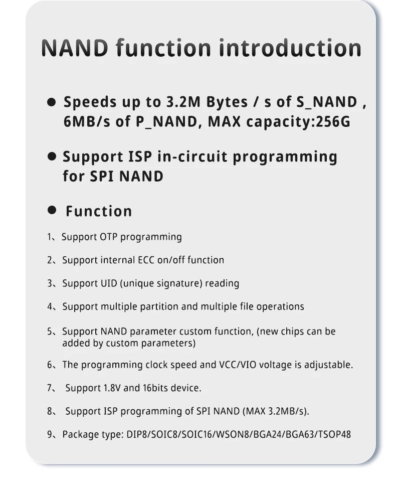 Programador XGecu T48 [TL866-3G] (Soporta 34000+ ICs SPI/Nor/NAND/EMMC BGA/TSOP/SOP/PLCC, V12.78)