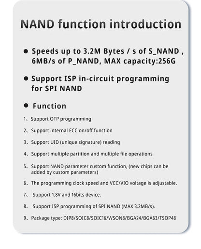 Programador XGecu T48 [TL866-3G] (Soporta 34000+ ICs SPI/Nor/NAND/EMMC BGA/TSOP/SOP/PLCC, V12.78)