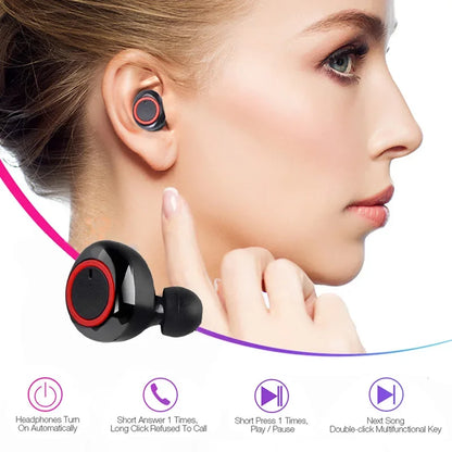 Auriculares Inalámbricos Y50 TWS Bluetooth Deportivos Gaming con Micrófono para Xiaomi/Huawei/LG