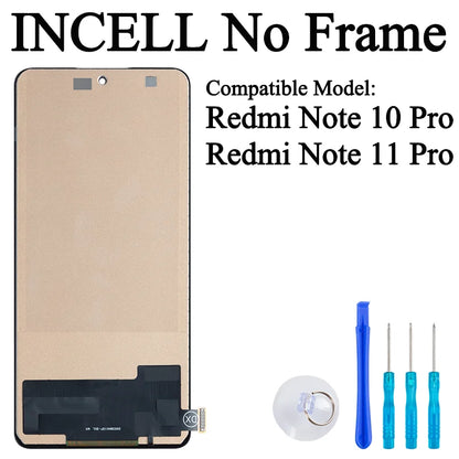2201116TG M2101K6G Premium Lcd For Xiaomi Redmi Note 10 Pro Display Touch Screen Digitizer Panel Assembly For Redmi Note 11 Pro