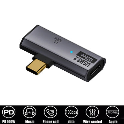 Adaptador Dual USB-C PD 100W + Audio Aux/Audífono + USB 3.2 10Gbps OTG para Mac/iPhone 15/16/Samsung S23U/S24U