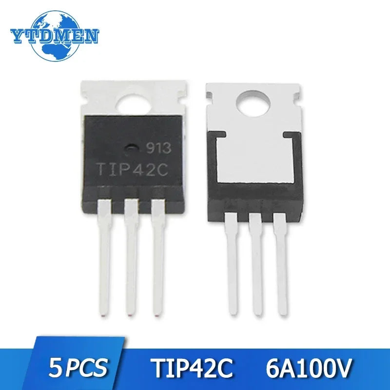 Transistor NPN TIP41C / PNP TIP42C TO-220 100V 6A - Lote 5/10 Piezas