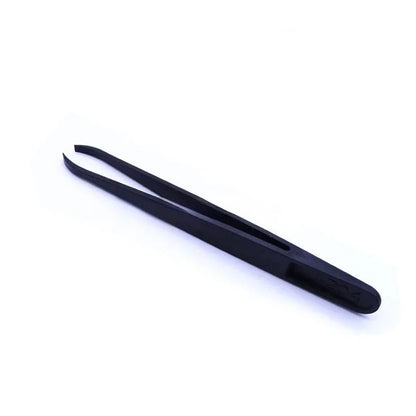Pinzas Antiestáticas Fibra Carbono Herramienta Reparación Relojero (Plástico Negro)