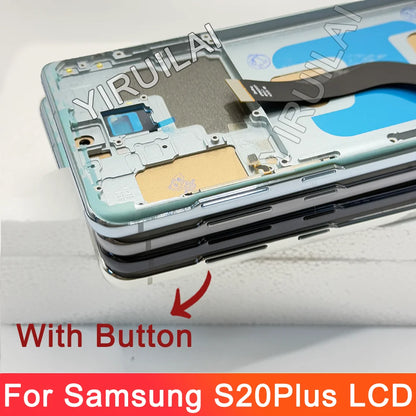 Pantalla TFT S20 Plus con marco para Samsung Galaxy S20 Plus G985F G986F pantalla LCD reemplazo de pantalla táctil Digital