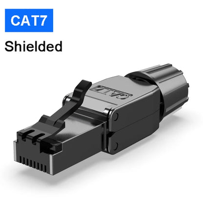 Conector RJ45 Industrial ZoeRax (Cat8/Cat7/Cat6a) Tool-Free Blindado Terminación Modular (1 Unidad)