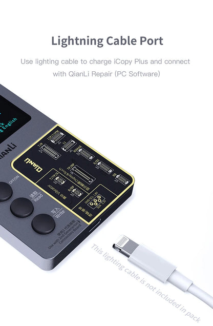 QIANLI iCopy Plus 2.2v 6in1 LCD Board 7to15pm Face ID Board Adaptor & Flex For X-14 PM Series Dot Matrix Recovery Battery 6to14