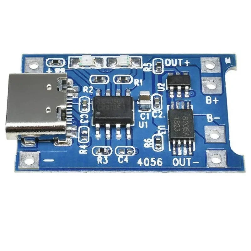 TP4056 5V 1A Type-c USB 18650 Lithium Battery Charging Board Charger Module with Protection Dual Functions