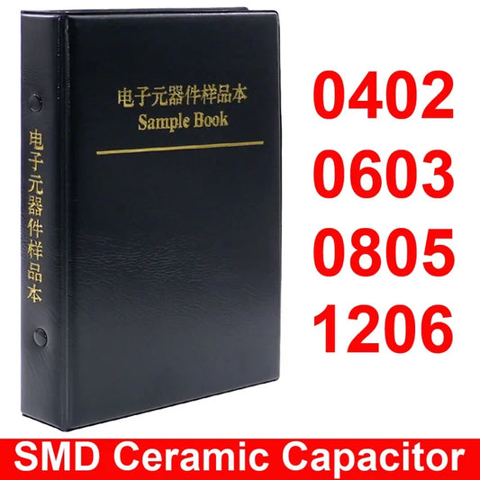 Libro Muestrario Capacitor Cerámico Multicapa SMD (0402/0603/0805/1206, 0.5pF-22uF) DIY